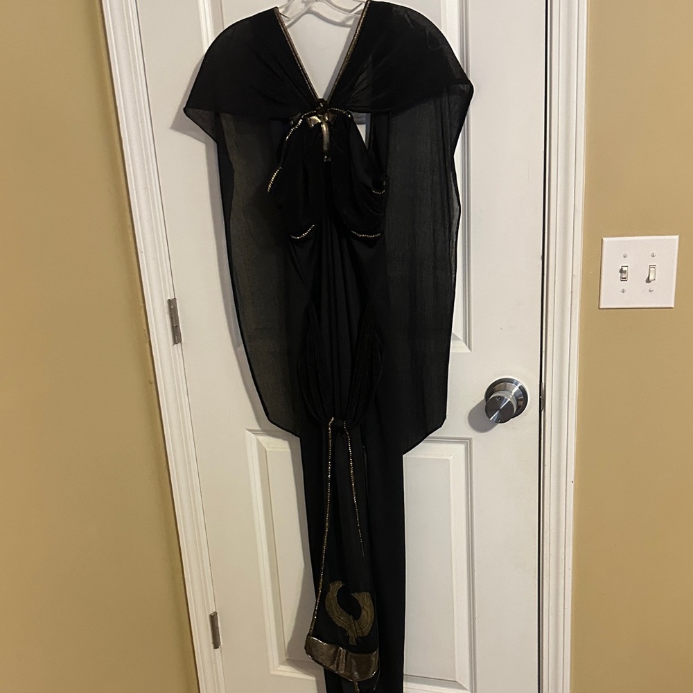 Elegant Black and Gold Dress